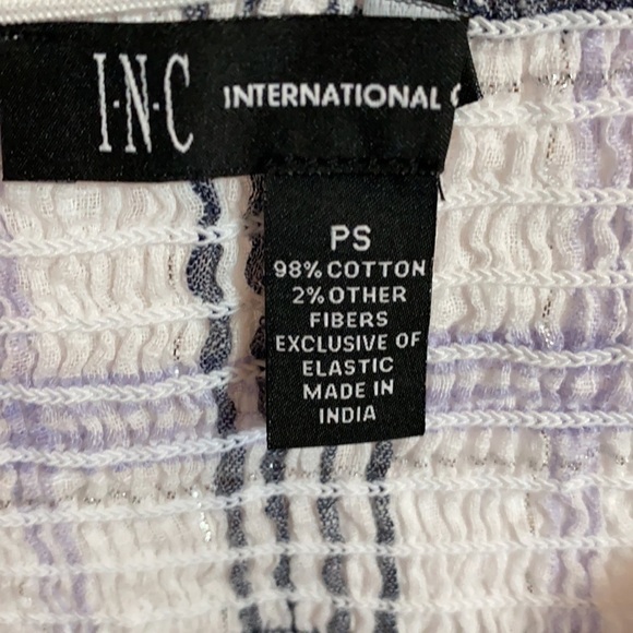 INC Smocked Plaid Blouse - Picture 7 of 9